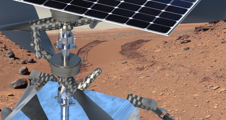 Ingenuity Mars Helicopter Close Up Rendering