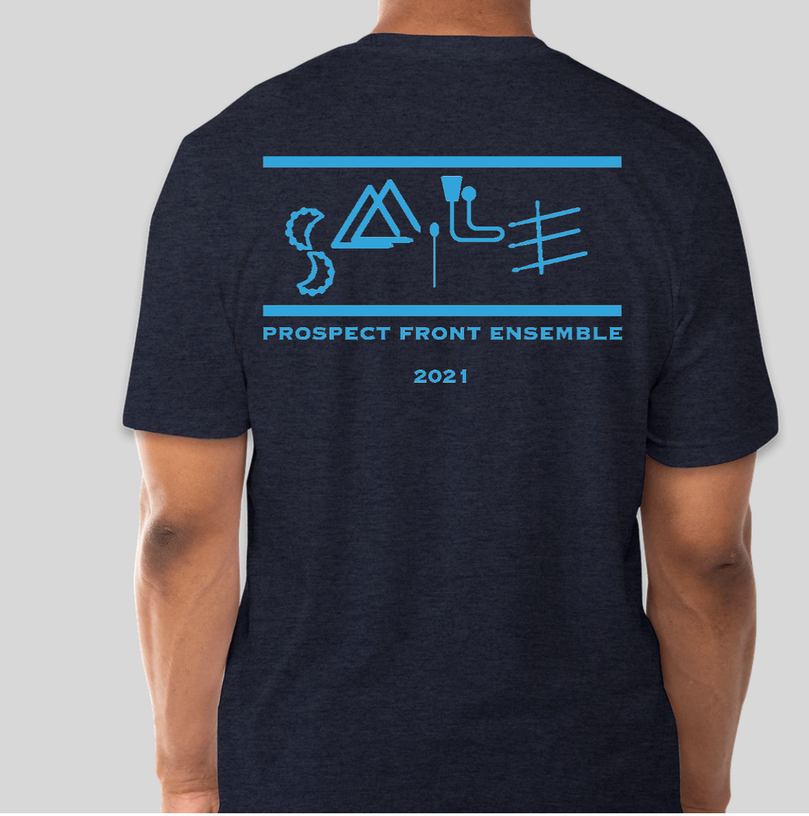 Navy T-Shirt Mockup Back