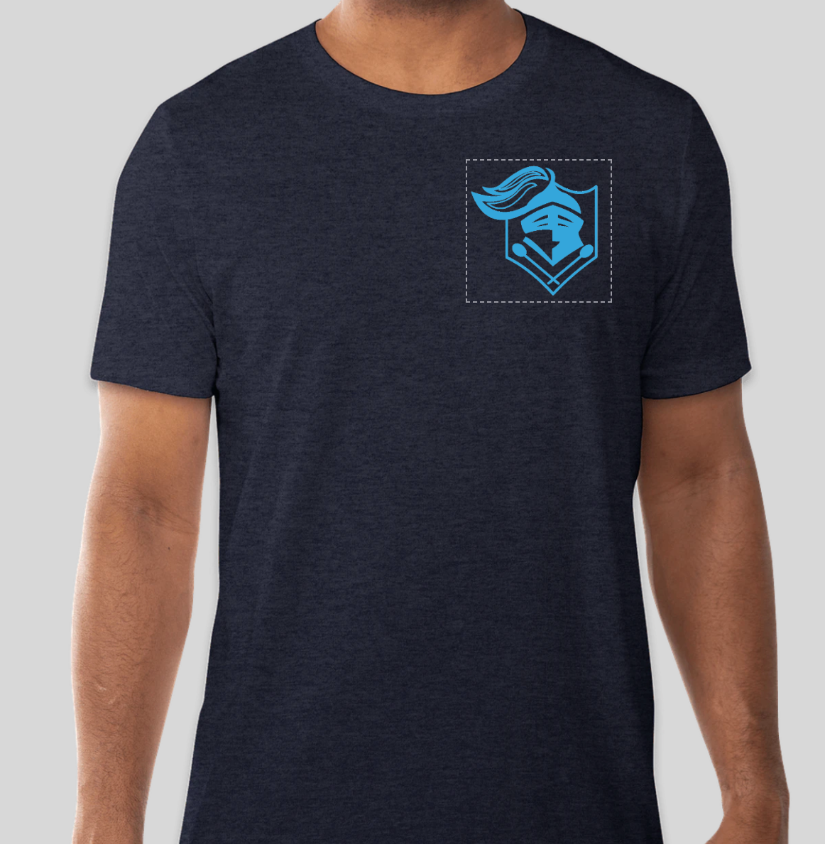 Navy T-Shirt Mockup Front