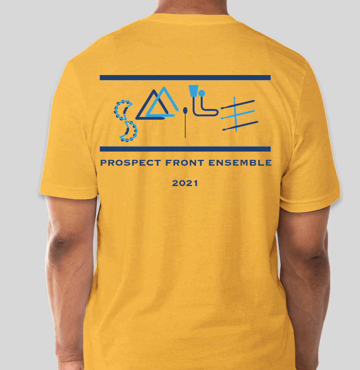 Yellow T-Shirt Mockup Back